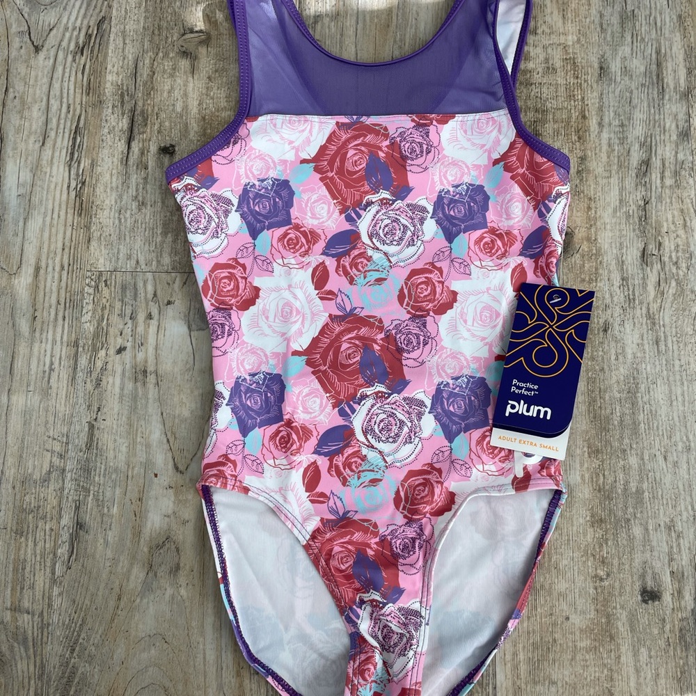 Kip-n-it rosy gymnastics leotard adult xs